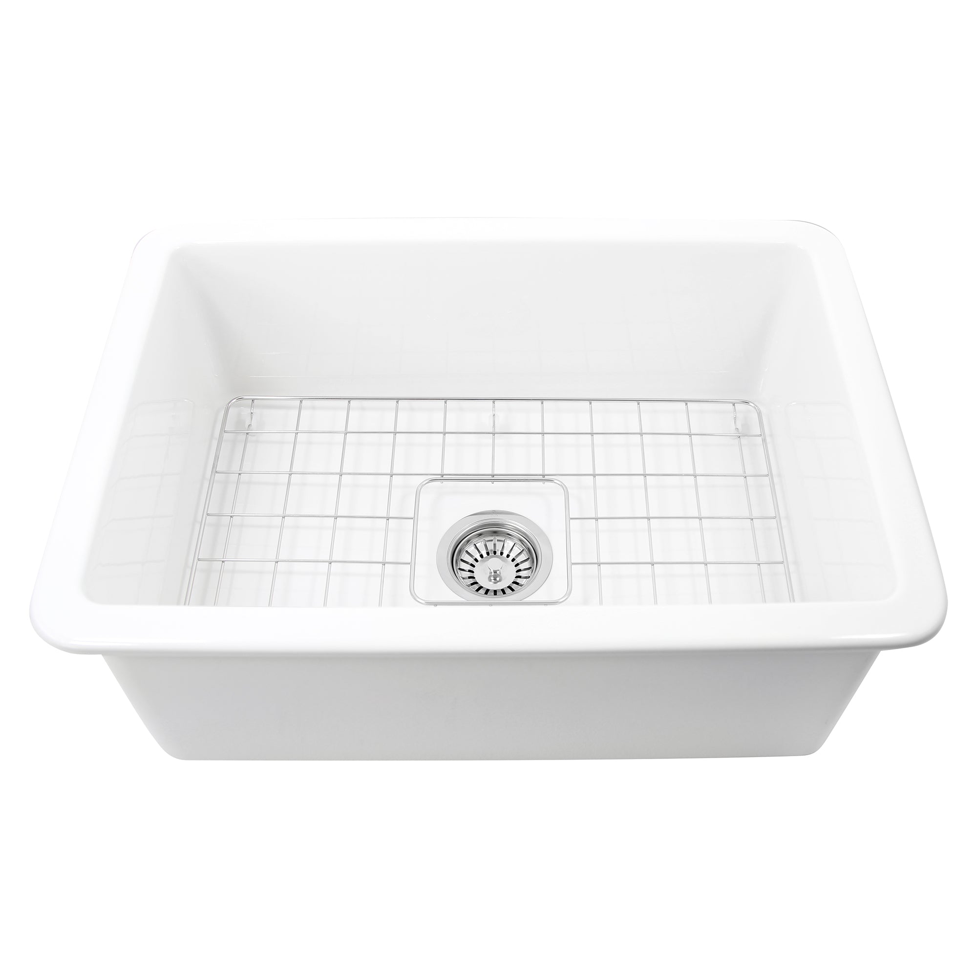 Nantucket Sinks Cape 27" Fireclay Kitchen Sink, White, Wellfleet-2719W - The Sink Boutique