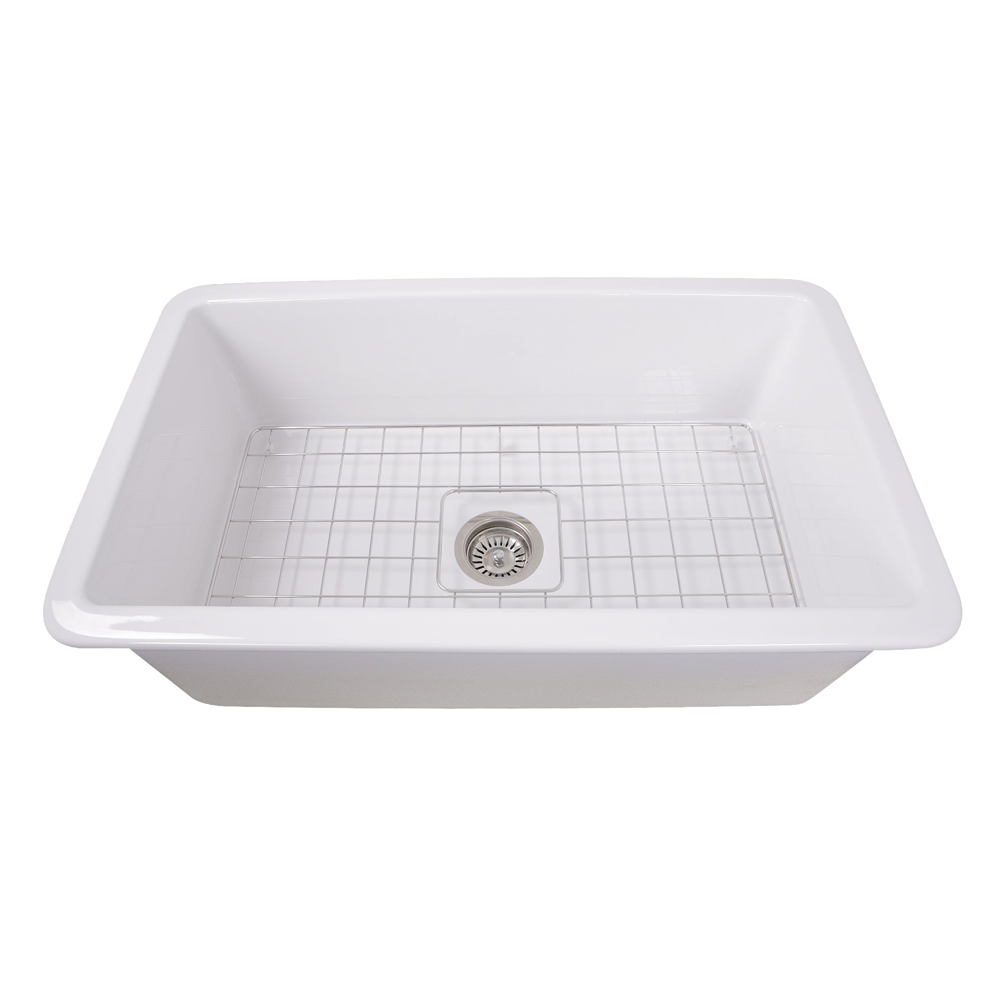 Nantucket Sinks Cape 32" Fireclay Kitchen Sink, White, Wellfleet-3218W - The Sink Boutique