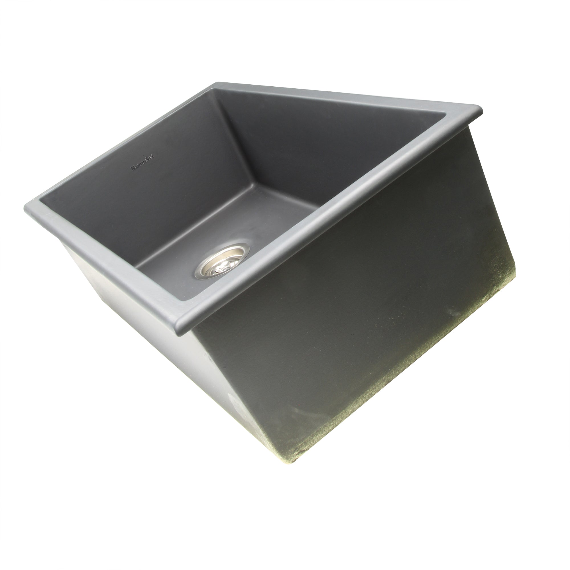 Nantucket Sinks Cape 34" Dual Mount Fireclay Kitchen Sink with Accessories, Matte Black, Wellfleet-3419MatteBlack