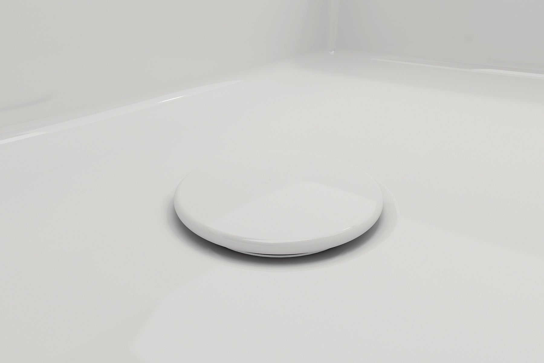 Fireclay Drain Cover for BOCCHI Fireclay Kitchen Sink Kit Strainers in White, 1220-001