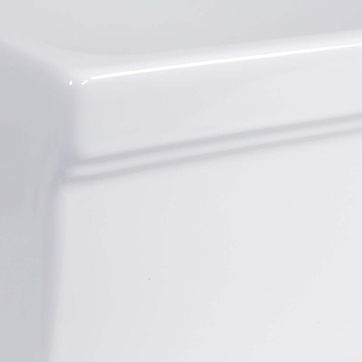 Nantucket Sinks 36" Fireclay Farmhouse Sink, White, Cape Collection, Yarmouth-36W