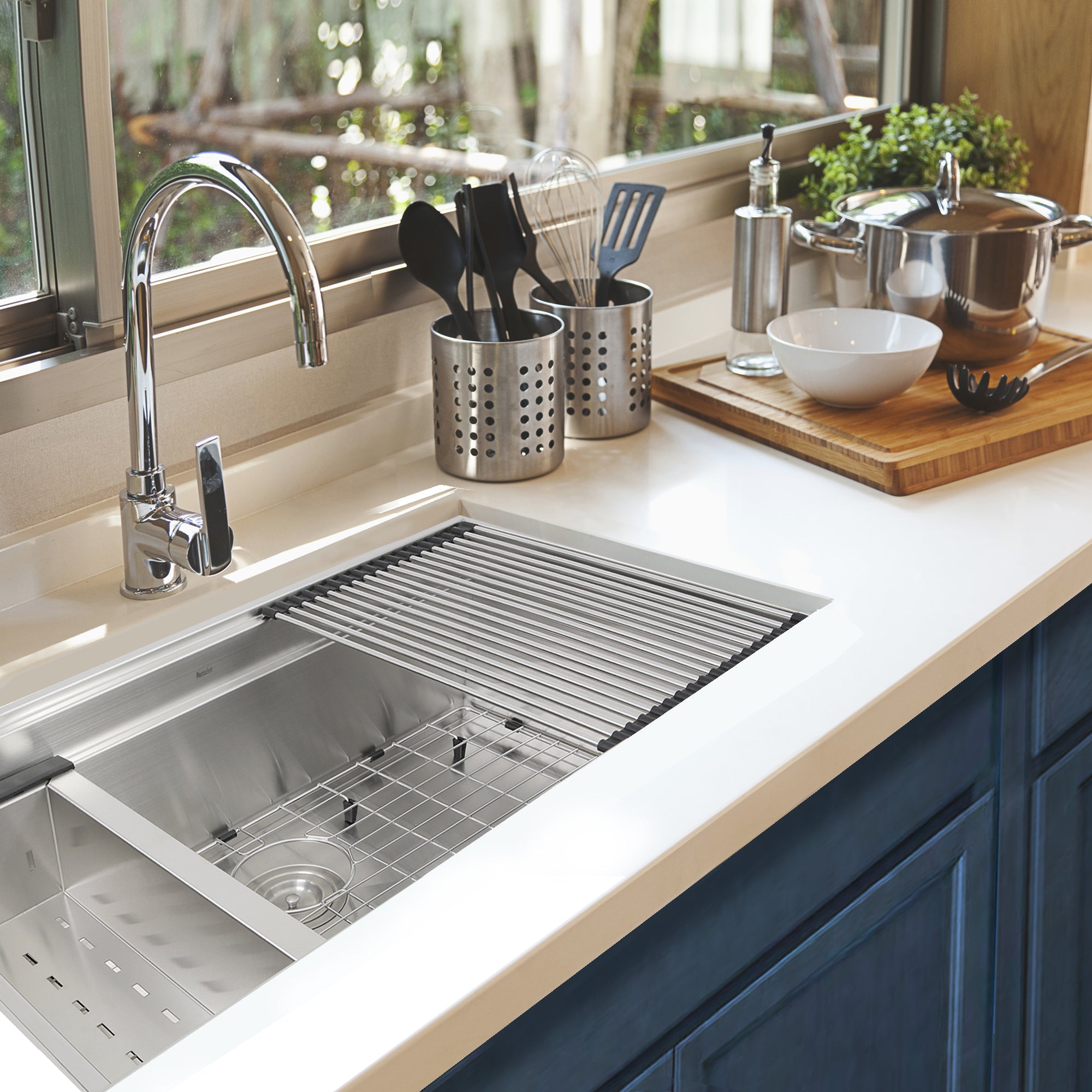 Nantucket Sinks Pro Series 32" Stainless Steel Kitchen Sink, ZR-PS-3220-16 - The Sink Boutique
