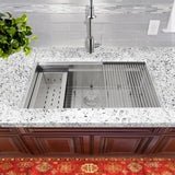 Nantucket Sinks Pro Series 32" Stainless Steel Kitchen Sink, ZR-PS-3220-16 - The Sink Boutique