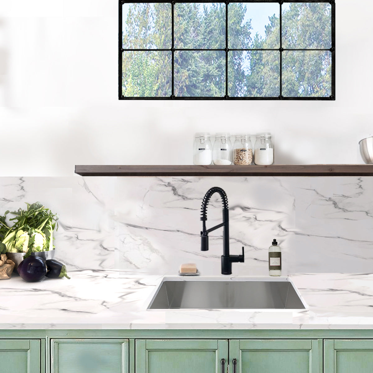 Nantucket Sinks Pro Series 28" Stainless Steel Kitchen Sink, ZR2818-16