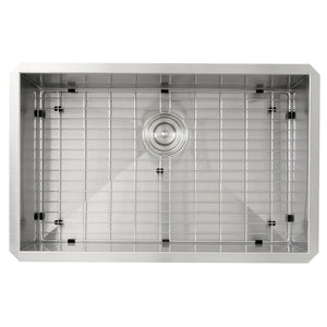 Alternate Image for Nantucket Sinks Pro Series 28" Stainless Steel Kitchen Sink, 16 Gauge, ZR2818-8-16