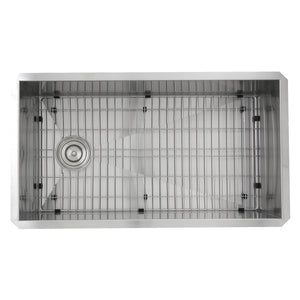 Alternate Image for Nantucket Sinks Pro Series 32" Stainless Steel Kitchen Sink, 16 Gauge, ZR3218-OSD