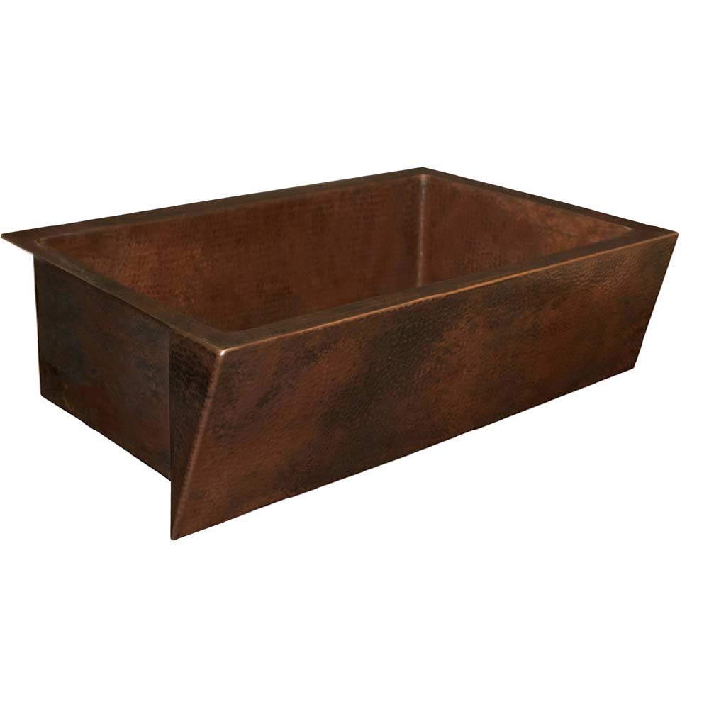 Native Trails Zuma 33" Copper Farmhouse Sink, Antique Copper, CPK290