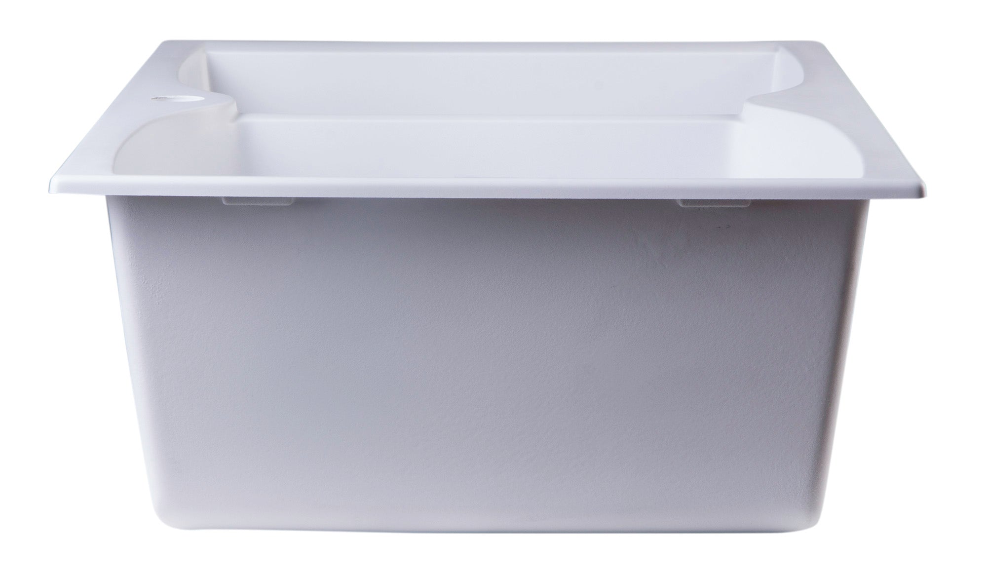 ALFI White 32" Drop-In Double Bowl Granite Composite Kitchen Sink, AB3220DI-W