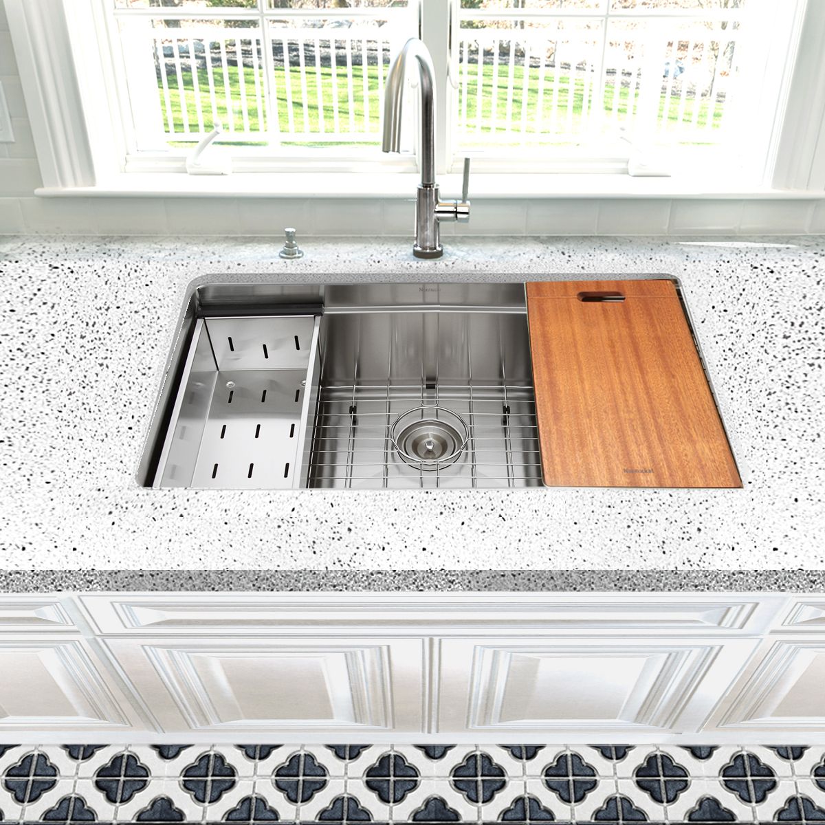 Nantucket Sinks Pro Series 30" Stainless Steel Kitchen Sink, SR-PS-3018-16 - The Sink Boutique