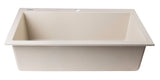 ALFI Biscuit 30" Drop-In Single Bowl Granite Composite Kitchen Sink, AB3020DI-B - The Sink Boutique