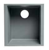 ALFI brand AB1720UM-T Titanium 17" Undermount Rectangular Granite Composite Kitchen Prep Sink