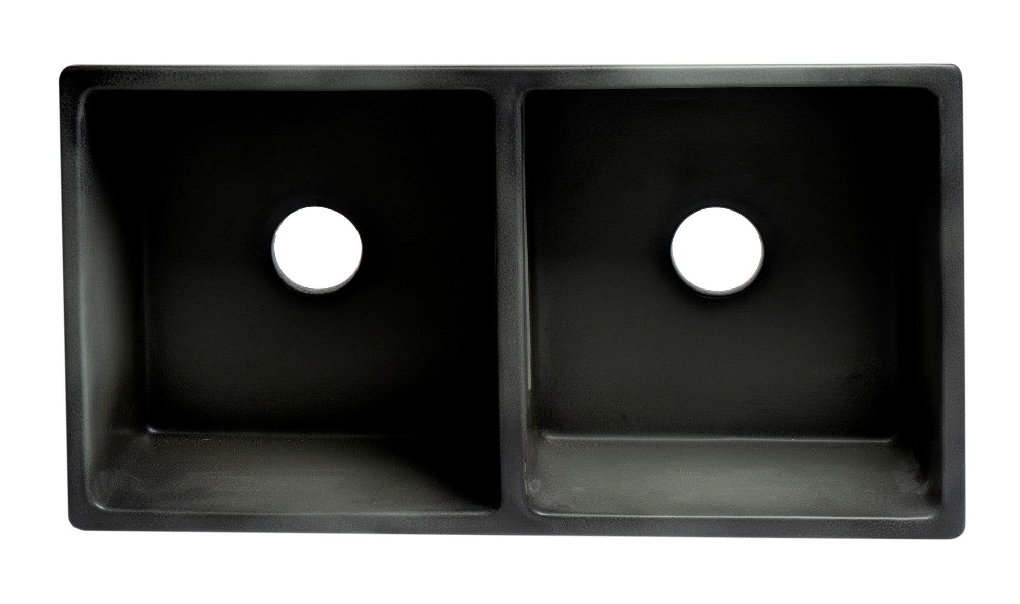 ALFI brand 33" Fireclay Farmhouse Sink, 50/50 Double Bowl, Concrete, ABCO3318DB