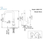 Dawn 12" 1.8 GPM Bar Faucet, Chrome, AB50 3715C - The Sink Boutique