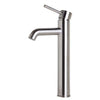 ALFI Tall Brushed Nickel Single Lever Bathroom Faucet, AB1023-BN