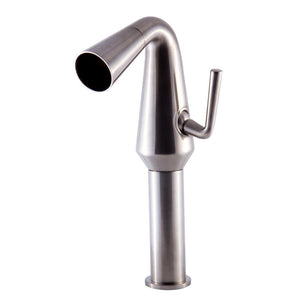 Alternate Image for ALFI Brushed Nickel Single Hole Tall Cone Waterfall Bathroom Faucet, AB1792-BN