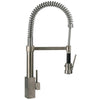 Latoscana Dax Single Handle Kitchen Faucet with Spring Spout, Brushed Nickel, 84PW557