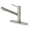 Latoscana Elba Single Handle Pull Out Spray Kitchen Faucet, Brushed Nickel, 78PW568