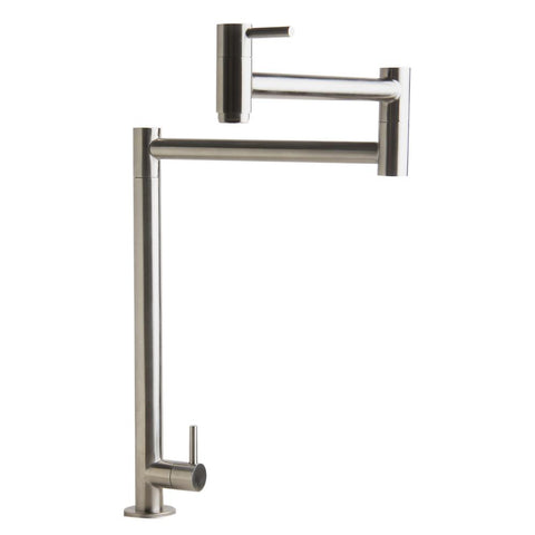 ALFI Brushed Stainless Steel Retractable Pot Filler Faucet, AB5018-BSS - The Sink Boutique