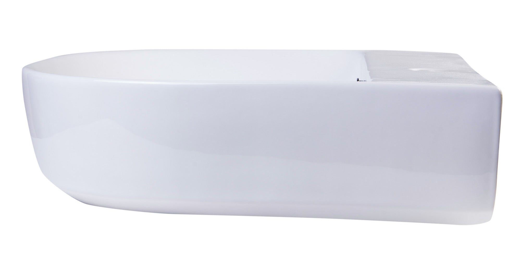 ALFI 20" White D-Bowl Porcelain Wall Mounted Bath Sink, AB110 - The Sink Boutique