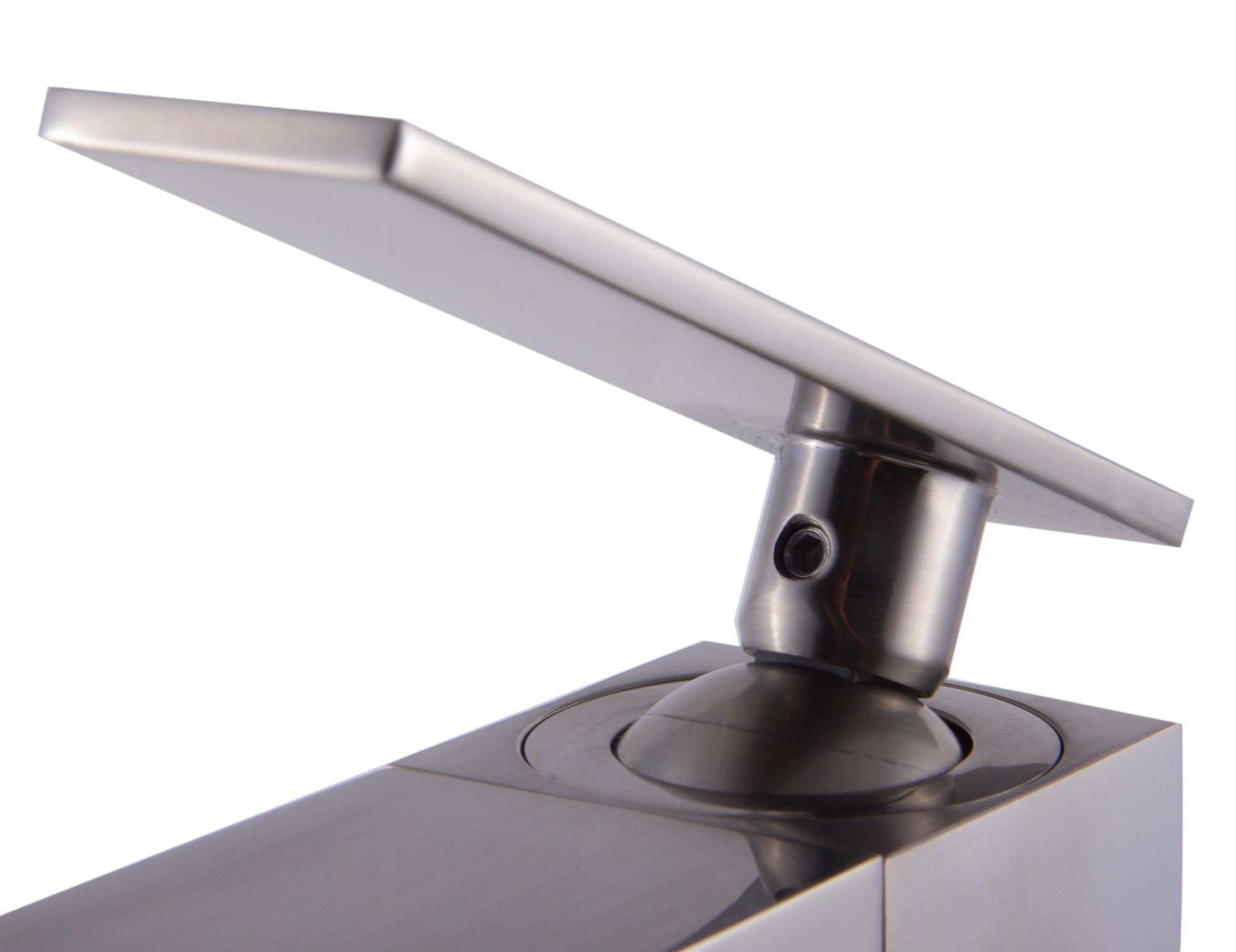 ALFI Brushed Nickel Single Hole Waterfall Bathroom Faucet, AB1598-BN - The Sink Boutique
