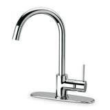 Latoscana Elba Single Handle Pull Down Kitchen Faucet, Stream Only, Chrome, 78CR591 - The Sink Boutique