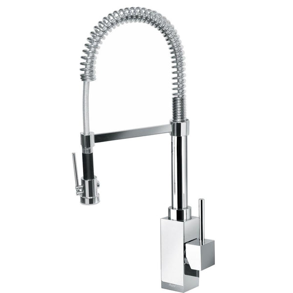 Latoscana Dax Single Handle Kitchen Faucet with Spring Spout, Chrome, 84CR557 - The Sink Boutique