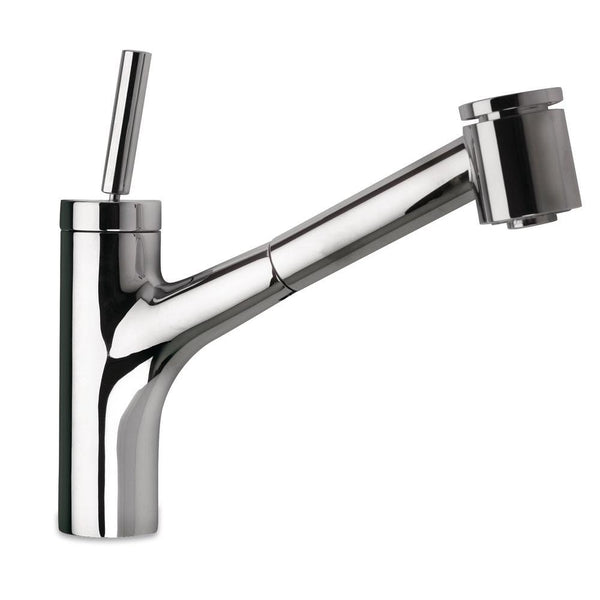 Latoscana Elba Single Handle Pull Out Kitchen Faucet Dual Function Sprayer, Chrome, 78CR576 - The Sink Boutique