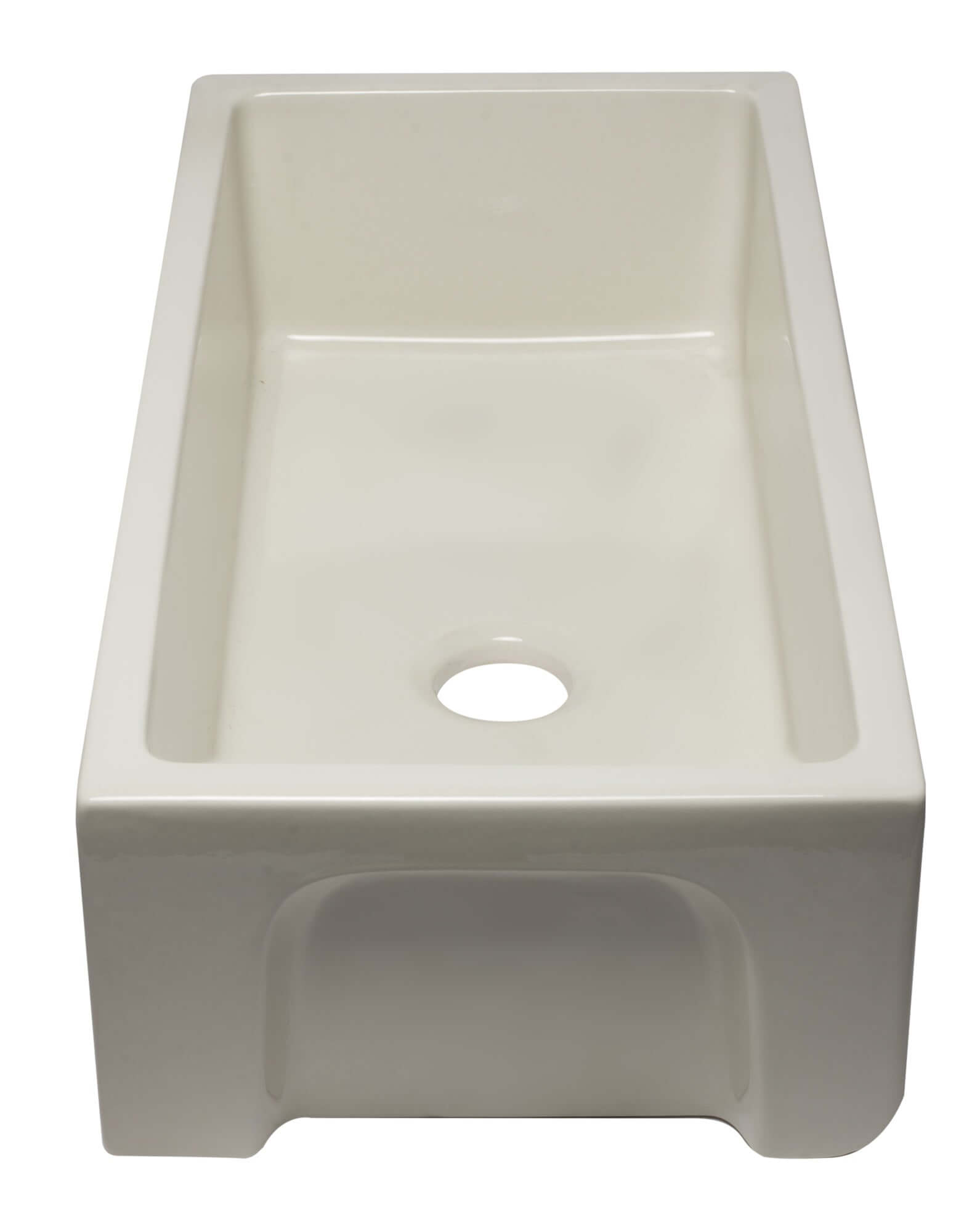 Alternate Image for ALFI 36" Single Bowl Fireclay Farmhouse Kitchen Sink, Biscuit, Reversible, AB3618HS-B