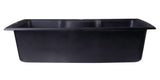 ALFI Black 35" Drop-In Single Bowl Granite Composite Kitchen Sink, AB3520DI-BLA