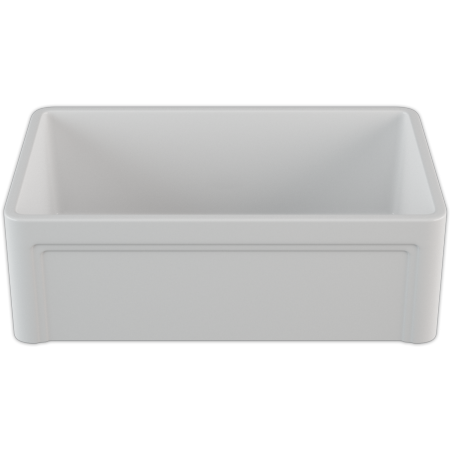 Crestwood 30" White Farmhouse Sink, Casement/Smooth Front, CW-8130-W - The Sink Boutique