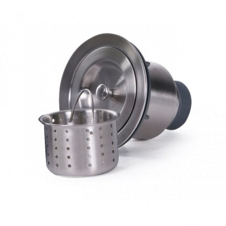 Crestwood Stainless Steel Basket Strainer for Fireclay Farmhouse Sinks, SSS-D07 - The Sink Boutique