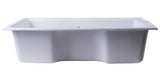 ALFI White 35" Drop-In Single Bowl Granite Composite Kitchen Sink, AB3520DI-W