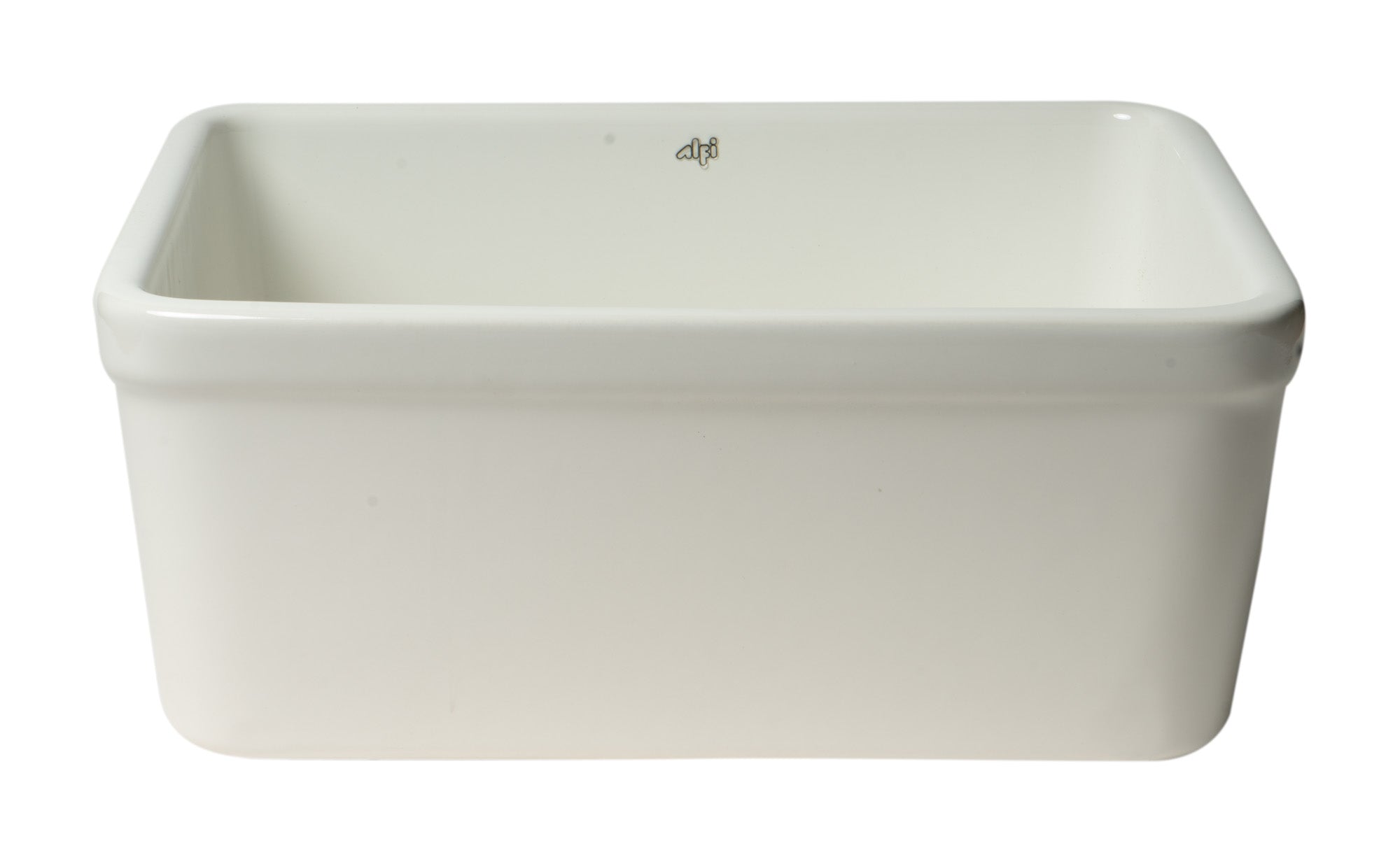 Alternate Image for ALFI brand 20" Single Bowl Apron Fireclay Farmhouse Kitchen Sink, White, AB507