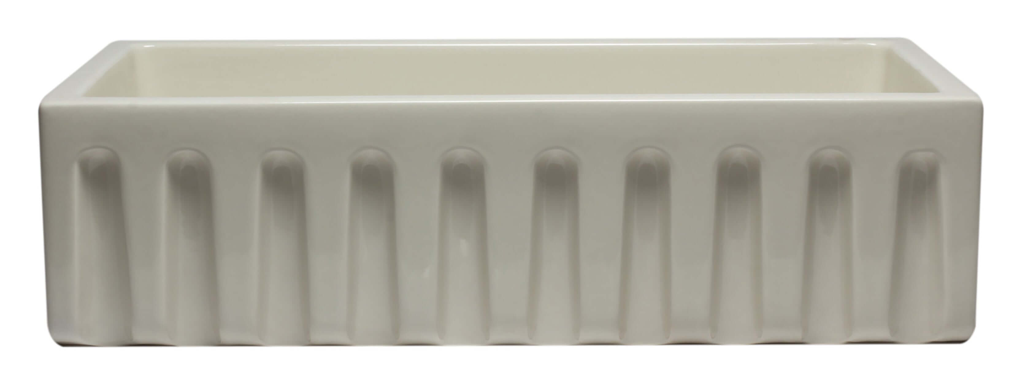 Alternate Image for ALFI 36" Single Bowl Fireclay Farmhouse Kitchen Sink, Biscuit, Reversible, AB3618HS-B