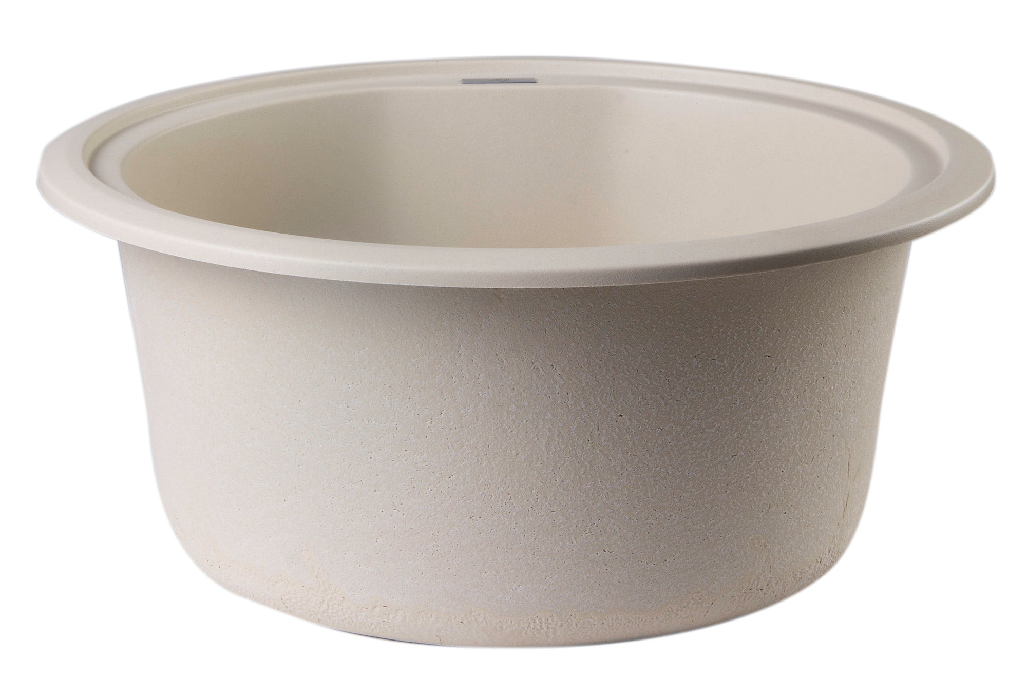 Alternate Image for ALFI Biscuit 17" Undermount Round Granite Composite Kitchen Prep Sink, AB1717UM-B