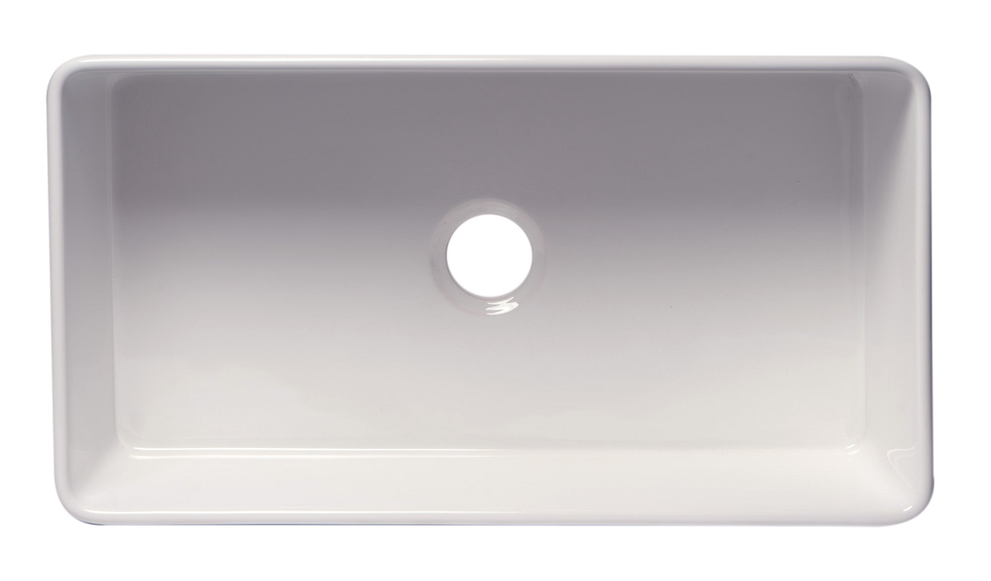 ALFI brand 33" Fireclay Farmhouse Sink, White, ABF3318S-W - The Sink Boutique