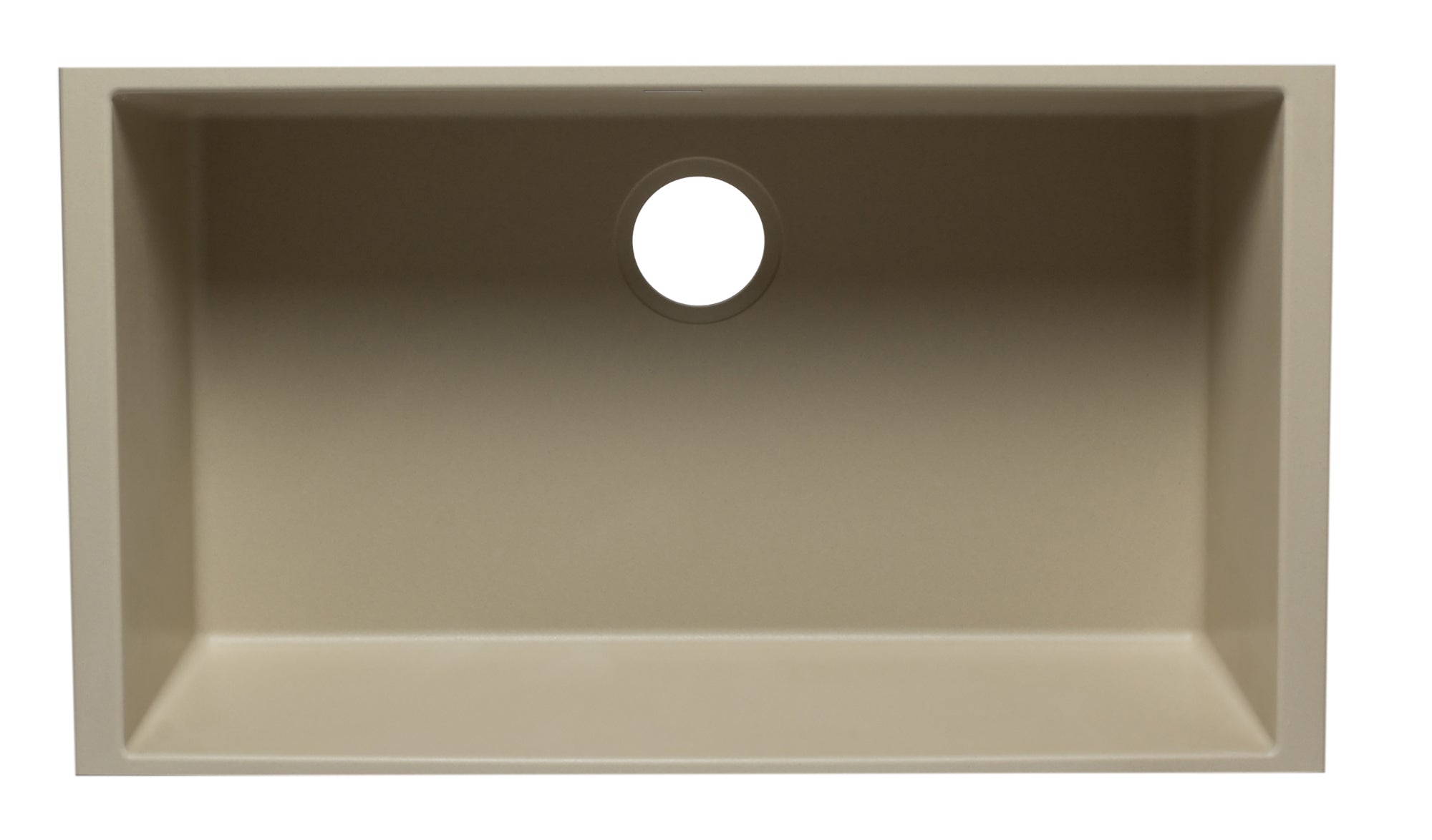 ALFI Biscuit 33" Single Bowl Undermount Granite Composite Kitchen Sink, AB3322UM-B