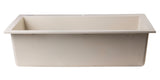 ALFI Biscuit 30" Drop-In Single Bowl Granite Composite Kitchen Sink, AB3020DI-B - The Sink Boutique