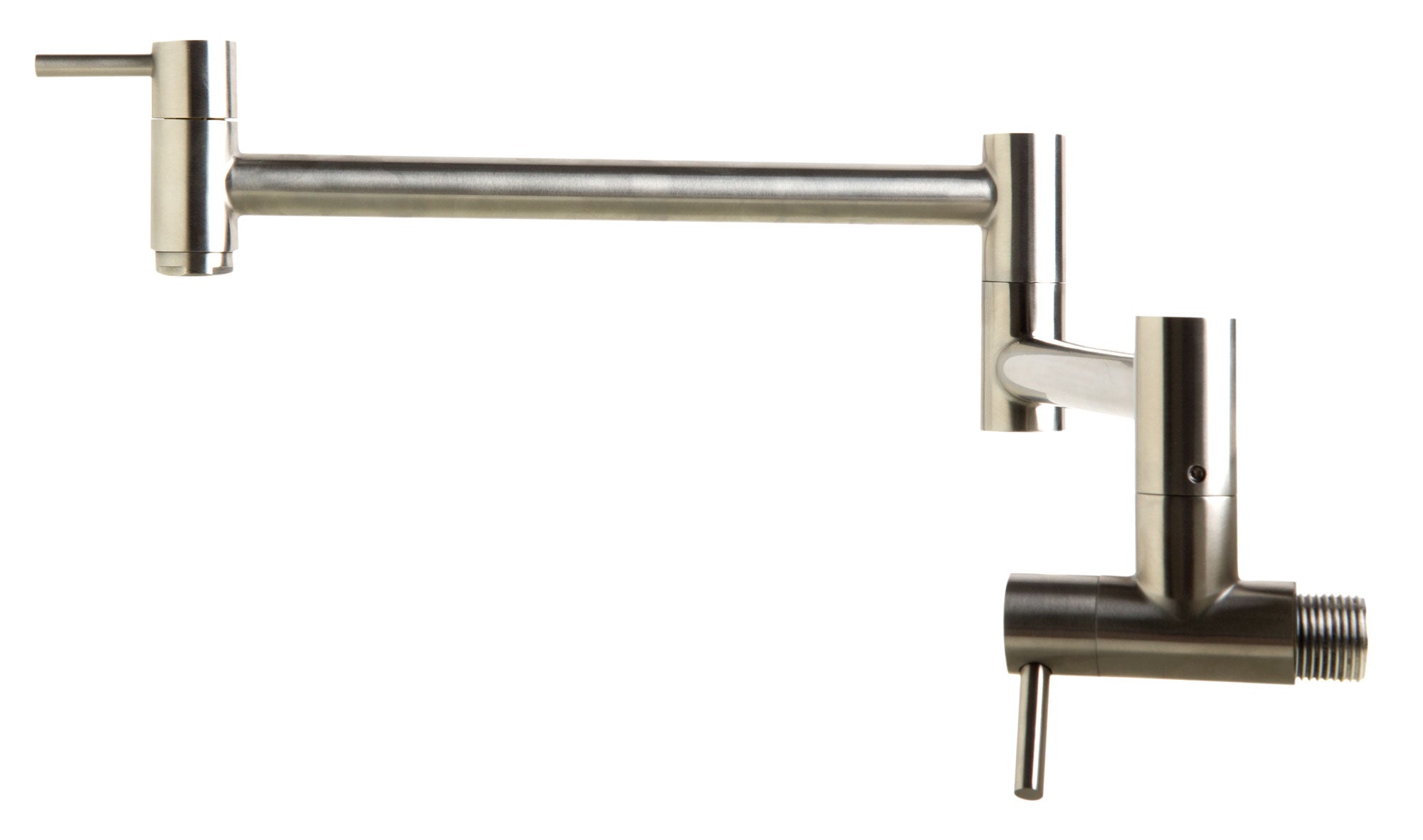 ALFI Brushed Stainless Steel Retractable Pot Filler Faucet, AB5019-BSS