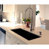 ALFI Black 30" Undermount Single Bowl Granite Composite Kitchen Sink, AB3020UM-BLA