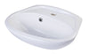 ALFI White Small Porcelain Wall Mount Basin with Overflow, AB106