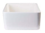 ALFI 23" Fireclay Smooth Apron Single Bowl Farmhouse Kitchen Sink, Biscuit, AB503-B - The Sink Boutique