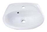 ALFI White Small Porcelain Wall Mount Basin with Overflow, AB106 - The Sink Boutique