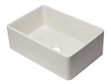 ALFI 30" Single Bowl Fireclay Farmhouse Apron Sink, Biscuit, AB3020SB-B - The Sink Boutique