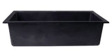 ALFI Black 30" Drop-In Single Bowl Granite Composite Kitchen Sink, AB3020DI-BLA