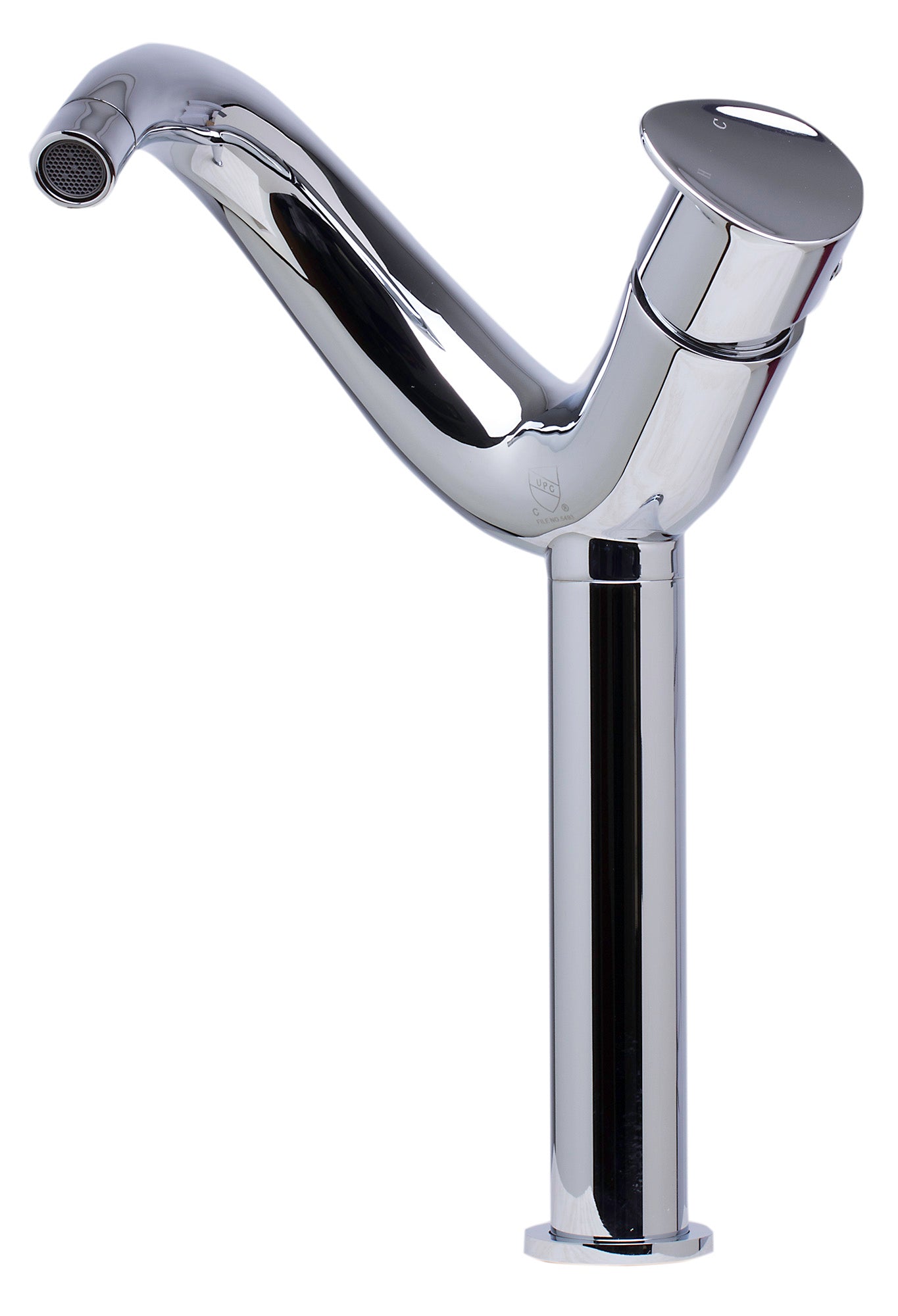 ALFI Tall Wave Polished Chrome Single Lever Bathroom Faucet, AB1570-PC