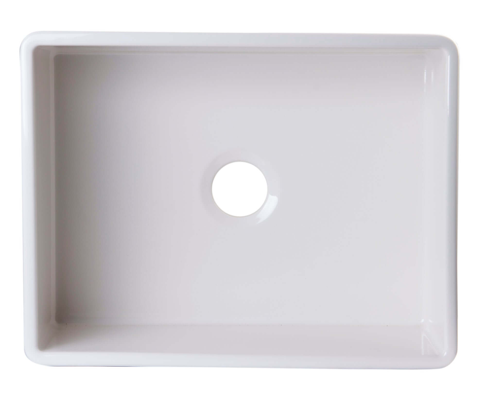ALFI brand AB505-B Biscuit 26" Contemporary Smooth Apron Fireclay Farmhouse Kitchen Sink - The Sink Boutique