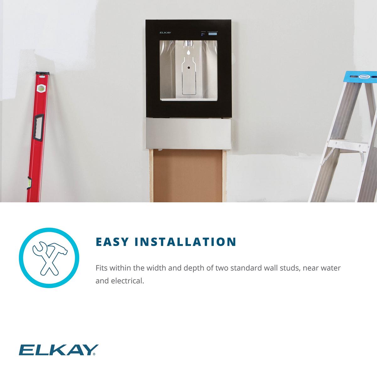 Elkay LBWD06WHK ezH2O Liv Built-in Filtered Water Dispenser, Remote Chiller, Aspen White - The Sink Boutique