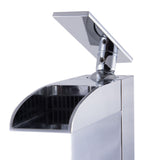 ALFI Polished Chrome Single Hole Tall Waterfall Bathroom Faucet, AB1597-PC - The Sink Boutique
