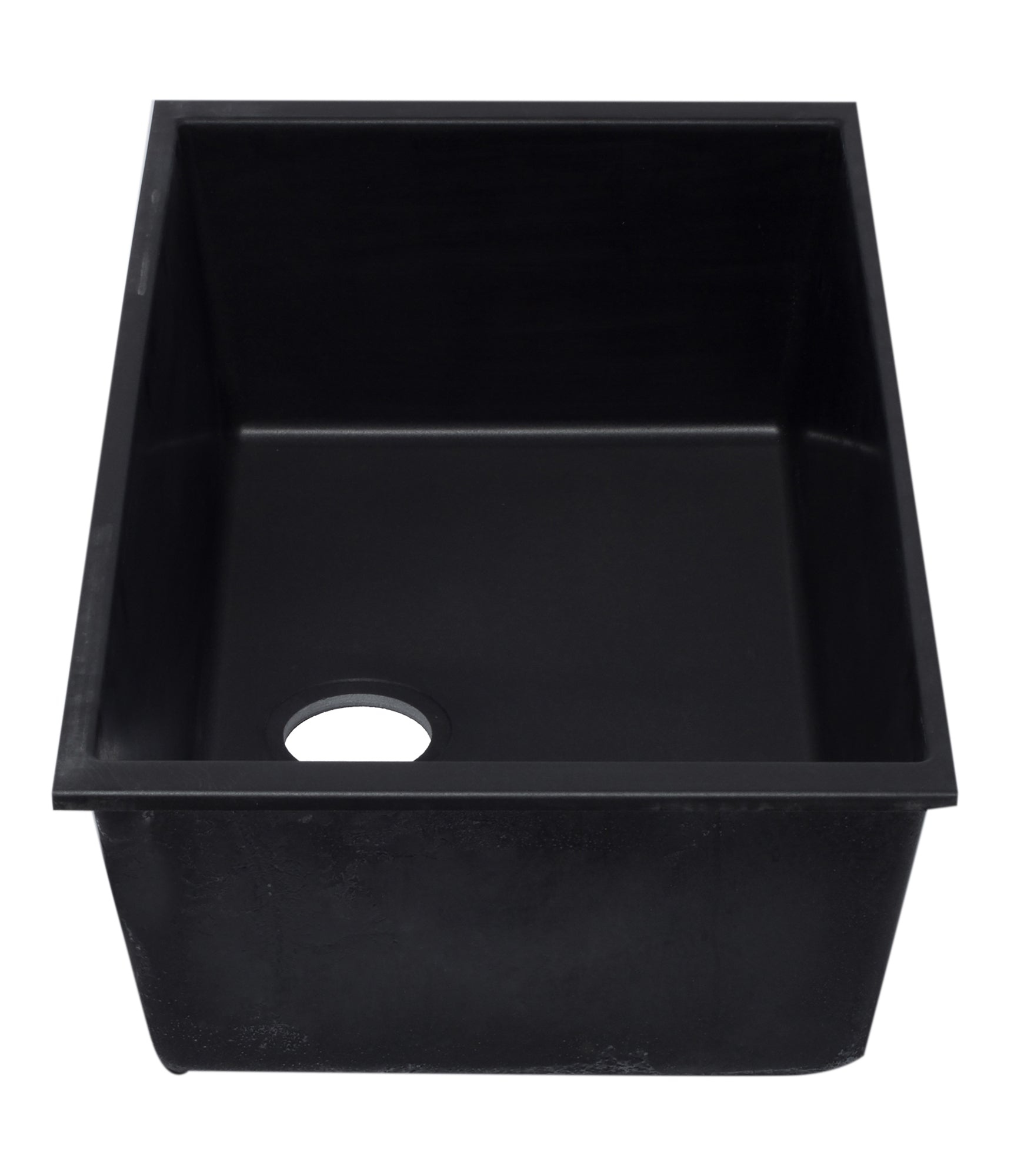 ALFI Black 33" Single Bowl Undermount Granite Composite Kitchen Sink, AB3322UM-BLA